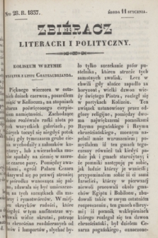 Zbiéracz Literacki i Polityczny. [T.1], Nro 28 (11 stycznia 1837) + dod.