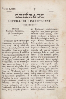 Zbiéracz Literacki i Polityczny. [T.2], Nro 13 ([1 marca] 1837) + dod.