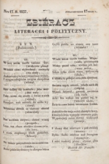 Zbiéracz Literacki i Polityczny. [T.2], Nro 17 (13 marca 1837) + dod.