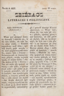 Zbiéracz Literacki i Polityczny. [T.2], Nro 18 (15 marca 1837) + dod.