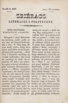 Zbiéracz Literacki i Polityczny. [T.2], Nro 28 (12 kwietnia 1837) + dod.