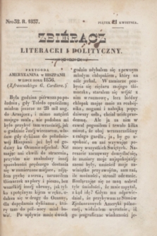 Zbiéracz Literacki i Polityczny. [T.2], Nro 32 (21 kwietnia 1837) + dod.