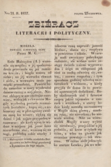 Zbiéracz Literacki i Polityczny. [T.3], Nro 21 (23 czerwca 1837) + dod.