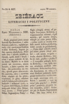 Zbiéracz Literacki i Polityczny. [T.3], Nro 24 (30 czerwca 1837) + dod.