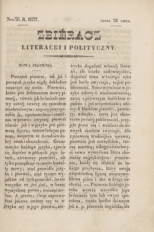 Zbiéracz Literacki i Polityczny. [T.3], Nro 35 (26 lipca 1837) + dod.
