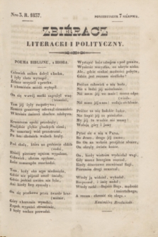 Zbiéracz Literacki i Polityczny. [T.4], Nro 3 (7 sierpnia 1837) + dod.