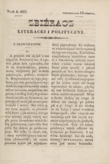 Zbiéracz Literacki i Polityczny. [T.4,] Nro 6 (14 sierpnia 1837) + dod.