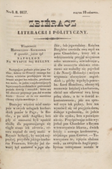Zbiéracz Literacki i Polityczny. [T.4], Nro 8 (18 sierpnia 1837) + dod.