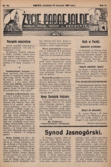 Życie Parafjalne : parafja Przen. Trójcy w Będzinie. 1936, nr 34