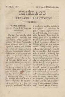 Zbiéracz Literacki i Polityczny. [T.4], Nro 34 (23 października 1837) + dod.