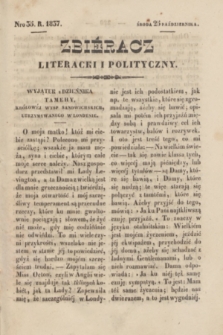 Zbiéracz Literacki i Polityczny. [T.4], Nro 35 (25 października 1837)