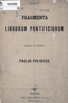 Fragmenta librorum pontificiorum