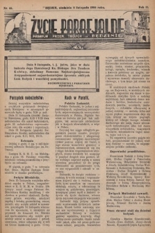 Życie Parafjalne : parafja Przen. Trójcy w Będzinie. 1936, nr 44