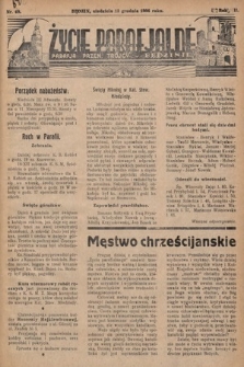 Życie Parafjalne : parafja Przen. Trójcy w Będzinie. 1936, nr 49