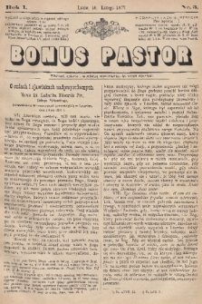 Bonus Pastor. R. 1, 1877, nr 3