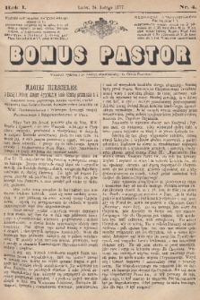 Bonus Pastor. R. 1, 1877, nr 4