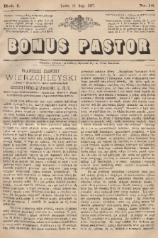 Bonus Pastor. R. 1, 1877, nr 10