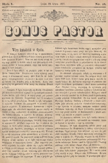 Bonus Pastor. R. 1, 1877, nr 15