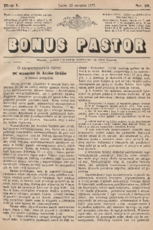 Bonus Pastor. R. 1, 1877, nr 19