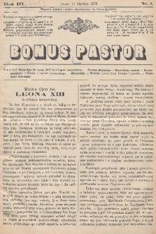 Bonus Pastor. R. 3, 1879, nr 1