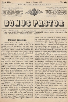Bonus Pastor. R. 3, 1879, nr 12