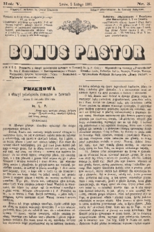 Bonus Pastor. R. 5, 1881, nr 3