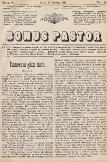 Bonus Pastor. R. 5, 1881, nr 9