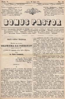 Bonus Pastor. R. 5, 1881, nr 11