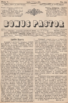 Bonus Pastor. R. 5, 1881, nr 14
