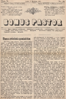 Bonus Pastor. R. 5, 1881, nr 18