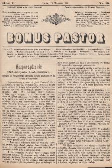 Bonus Pastor. R. 5, 1881, nr 19