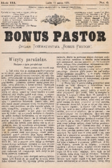 Bonus Pastor / organ Towarzystwa „Bonus Pastor”. R. 3, 1885, nr 6