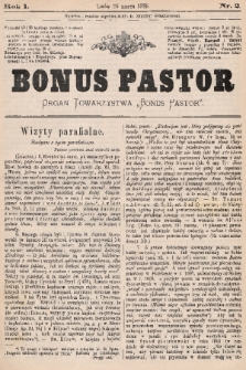 Bonus Pastor / organ Towarzystwa „Bonus Pastor”. R. 1, 1885, nr 2