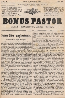 Bonus Pastor / organ Towarzystwa „Bonus Pastor”. R. 1, 1885, nr 15