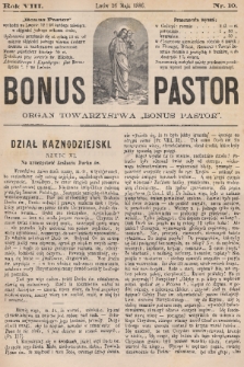 Bonus Pastor / organ Towarzystwa „Bonus Pastor”. R. 8, 1886, nr 10