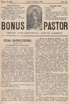 Bonus Pastor / organ Towarzystwa „Bonus Pastor”. R. 8, 1886, nr 11