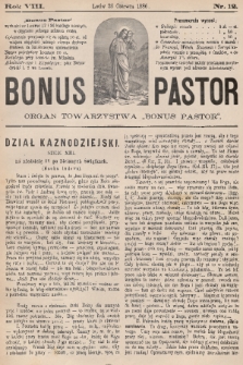 Bonus Pastor / organ Towarzystwa „Bonus Pastor”. R. 8, 1886, nr 12