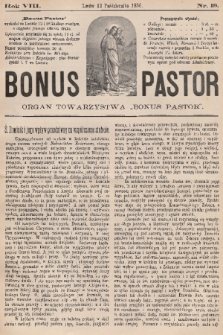 Bonus Pastor / organ Towarzystwa „Bonus Pastor”. R. 8, 1886, nr 19