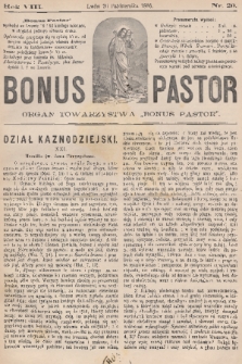 Bonus Pastor / organ Towarzystwa „Bonus Pastor”. R. 8, 1886, nr 20