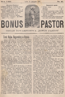 Bonus Pastor / organ Towarzystwa „Bonus Pastor”. R. 8, 1886, nr 21