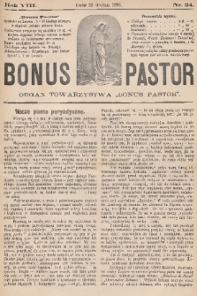Bonus Pastor / organ Towarzystwa „Bonus Pastor”. R. 8, 1886, nr 24