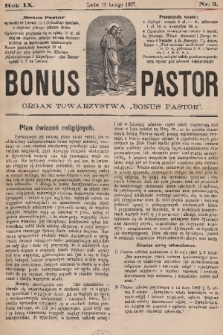 Bonus Pastor / organ Towarzystwa „Bonus Pastor”. R. 9, 1887, nr 3