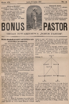 Bonus Pastor / organ Towarzystwa „Bonus Pastor”. R. 9, 1887, nr 4