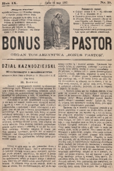 Bonus Pastor / organ Towarzystwa „Bonus Pastor”. R. 9, 1887, nr 10