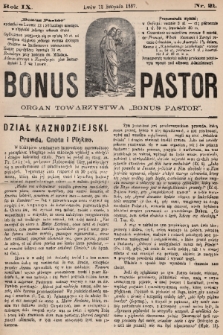 Bonus Pastor / organ Towarzystwa „Bonus Pastor”. R. 9, 1887, nr 21