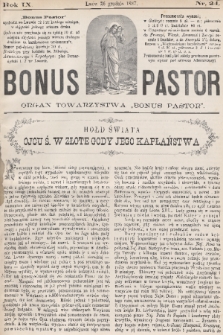 Bonus Pastor / organ Towarzystwa „Bonus Pastor”. R. 9, 1887, nr 24