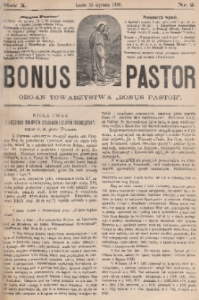 Bonus Pastor / organ Towarzystwa „Bonus Pastor”. R. 10, 1888, nr 2