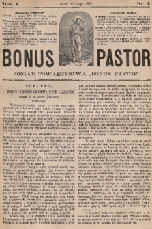 Bonus Pastor / organ Towarzystwa „Bonus Pastor”. R. 10, 1888, nr 4