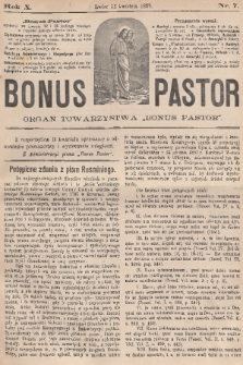 Bonus Pastor / organ Towarzystwa „Bonus Pastor”. R. 10, 1888, nr 7