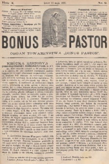 Bonus Pastor / organ Towarzystwa „Bonus Pastor”. R. 10, 1888, nr 9